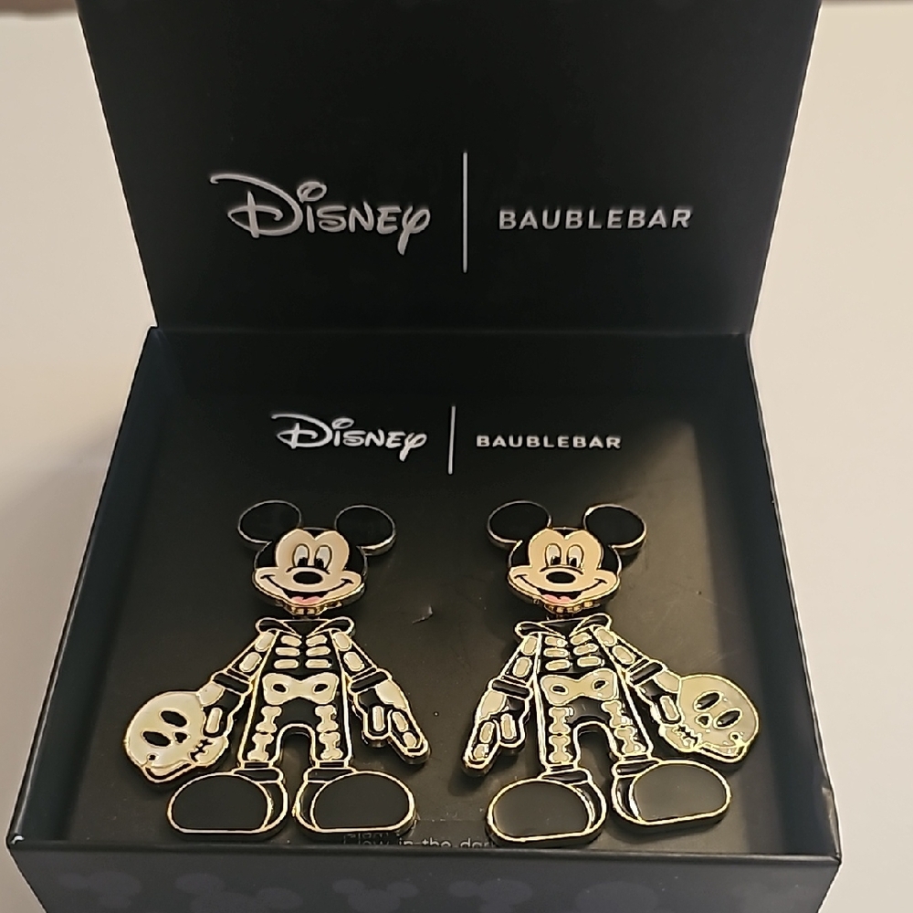 BaubleBar Mickey Skeleton Earrings